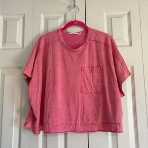 Altar'd State Pink Short Sleeve Tee